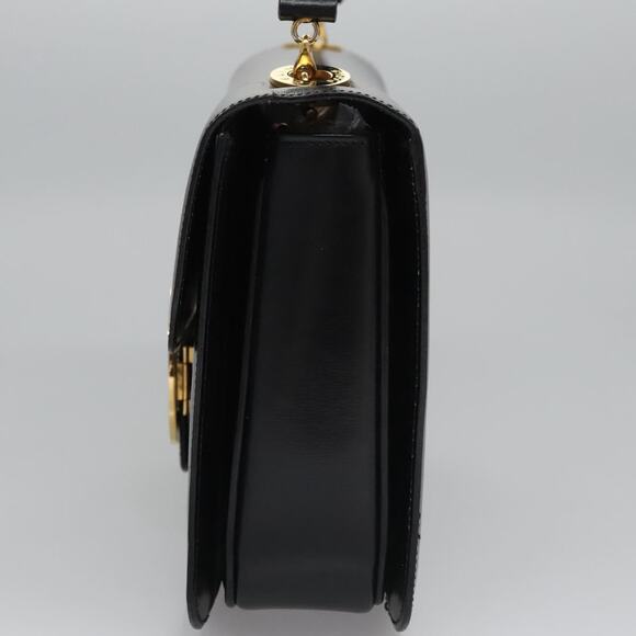 CELINE Hand Bag Leather Black Gold - Picture 4 of 13